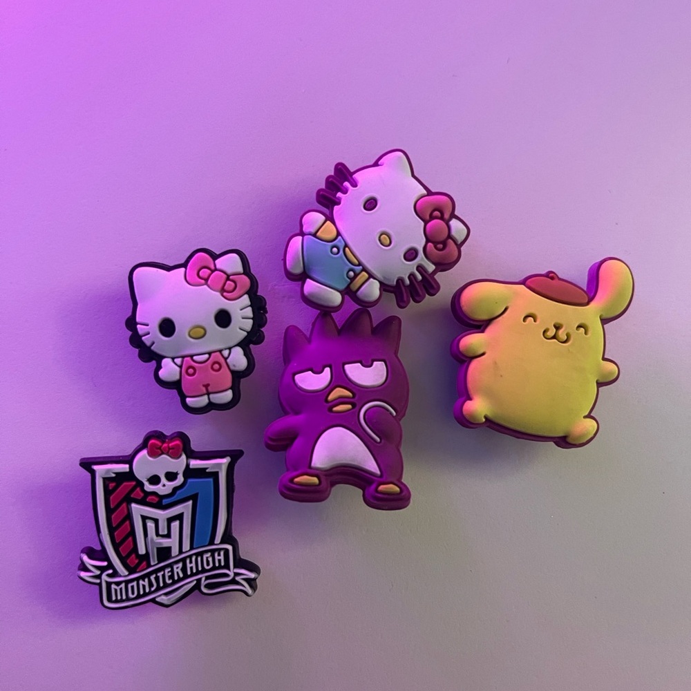 Hello kitty monster high Croc charms jibits